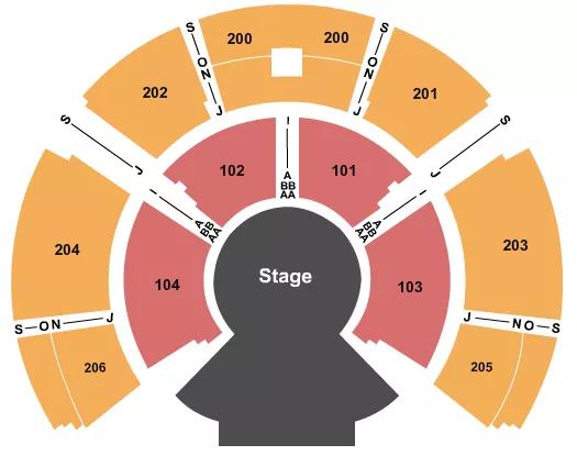 UNDER THE BIG TOP OLD PORT OF MONTREAL CIRQUE ALEGRIA Seating Map Seating Chart