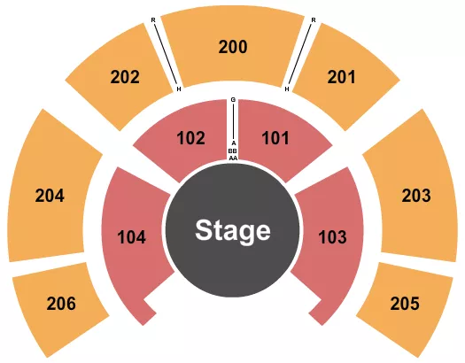 UNDER THE BIG TOP GULFSTREAM PARK CIRQUE Seating Map Seating Chart