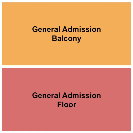 UNION HALL EDMONTON GA FLOOR BALCONY Seating Map Seating Chart