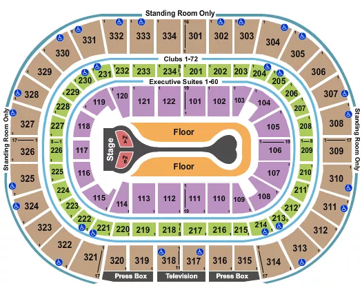 BENSON BOONE Seating Map Seating Chart