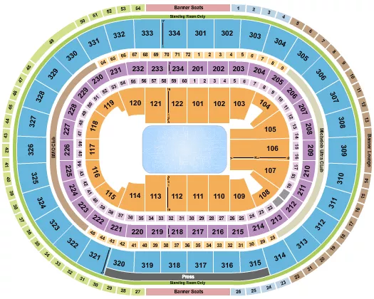DISNEY ON ICE Seating Map Seating Chart