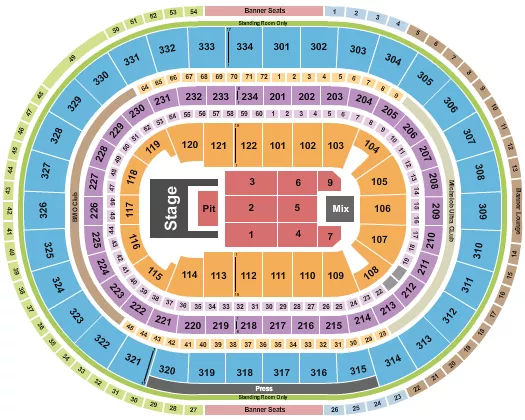 DOJA CAT Seating Map Seating Chart