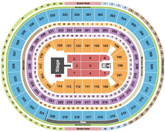 ICE CUBE Seating Map Seating Chart