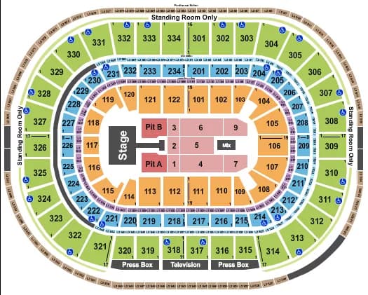 KELSEA BALLERINI Seating Map Seating Chart