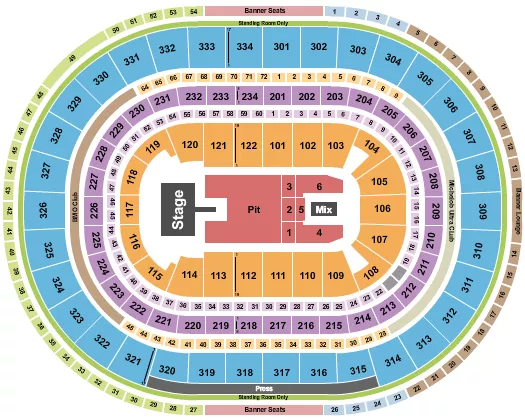 LORDE Seating Map Seating Chart