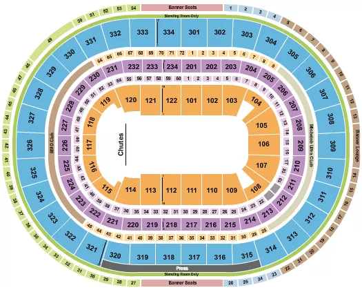 PBR Seating Map Seating Chart