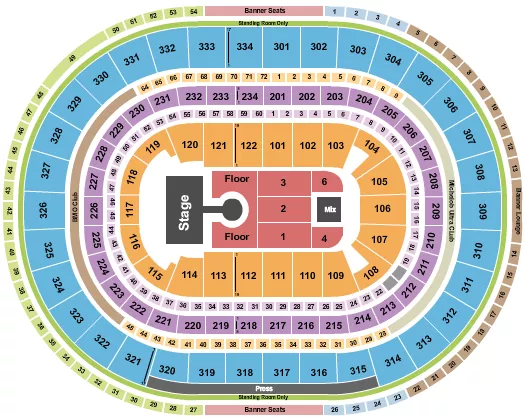 WEEZER Seating Map Seating Chart