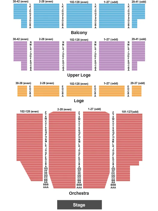 ENDSTAGE 2 Seating Map Seating Chart