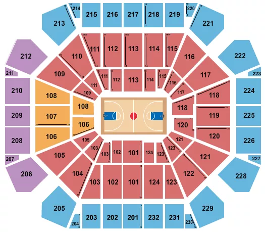BASKETBALL Seating Map Seating Chart