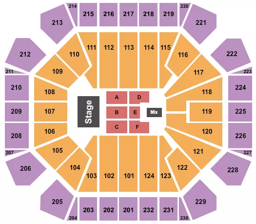 ENDSTAGE 3 Seating Map Seating Chart