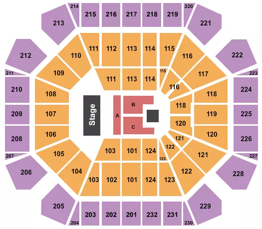 ENDSTAGE 2 Seating Map Seating Chart