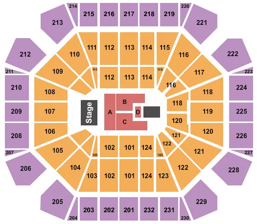 ENDSTAGE 5 Seating Map Seating Chart