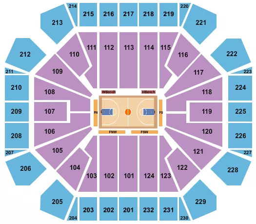 HARLEM GLOBETROTTERS Seating Map Seating Chart