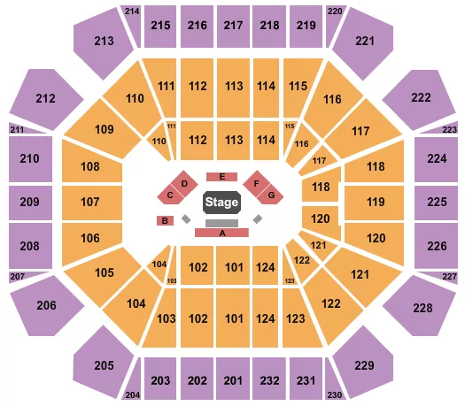 POWER SLAP Seating Map Seating Chart