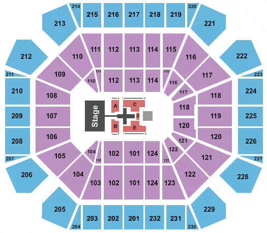 TOBYMAC Seating Map Seating Chart