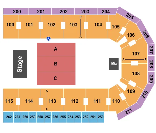 ENDSTAGE 3 Seating Map Seating Chart