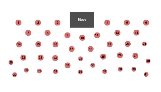 ENDSTAGE TABLES Seating Map Seating Chart