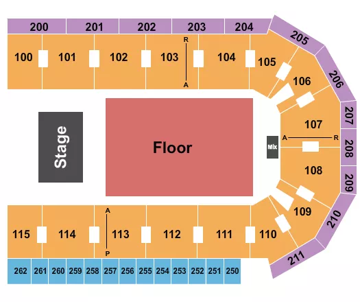 GA FLOOR 2 Seating Map Seating Chart