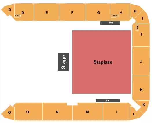 ENDSTAGE GA Seating Map Seating Chart