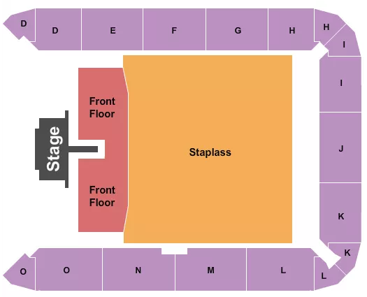FOO FIGHTERS Seating Map Seating Chart