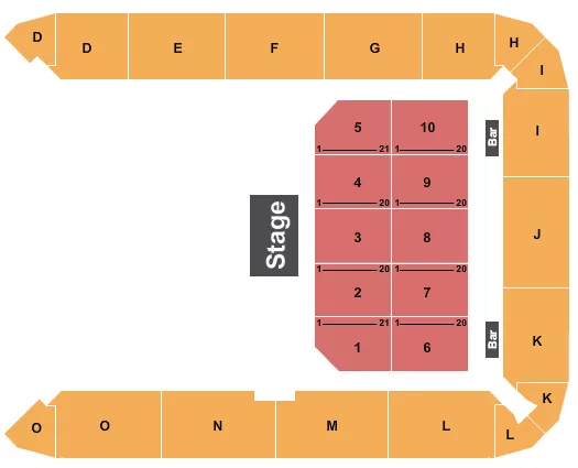 HALF HOUSE Seating Map Seating Chart