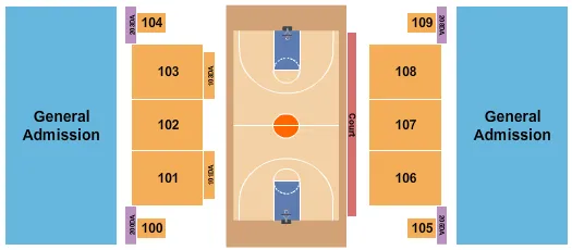 BASKETBALL WOMEN Seating Map Seating Chart