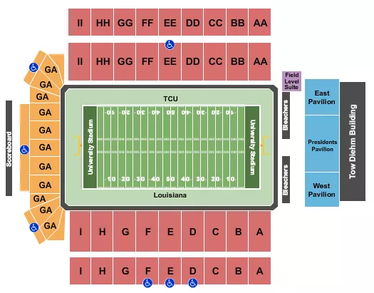 NEW MEXICO BOWL Seating Map Seating Chart