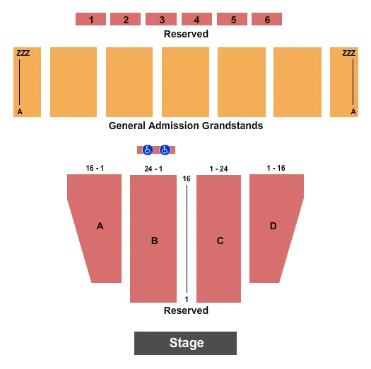 ENDSTAGE Seating Map Seating Chart