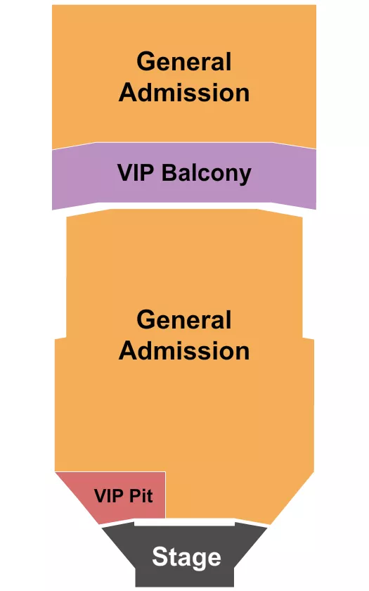 UPTOWN THEATER KC ENDSTAGE VIP PIT W VIP BLC Seating Map Seating Chart