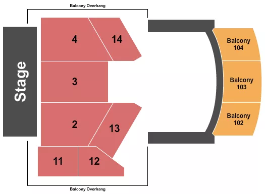 ENDSTAGE RESERVED Seating Map Seating Chart