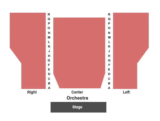 END STAGE Seating Map Seating Chart