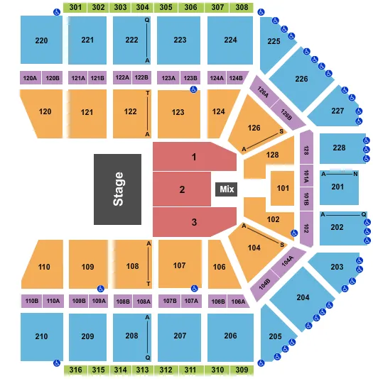 HALF HOUSE Seating Map Seating Chart
