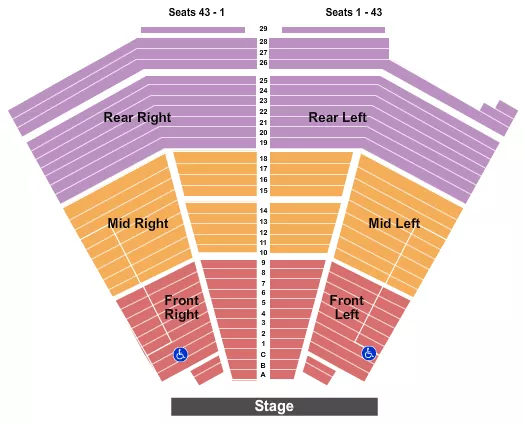 ENDSTAGE Seating Map Seating Chart