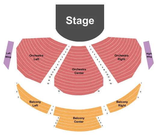 ENDSTAGE 2 Seating Map Seating Chart