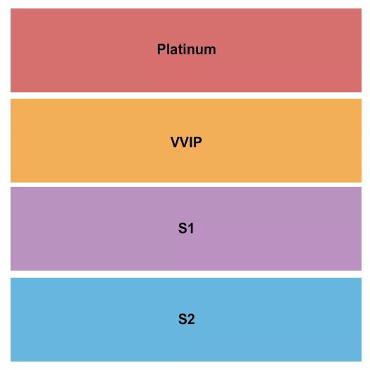 PLATINUM VVIP Seating Map Seating Chart