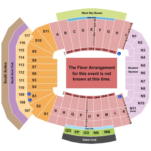 GENERIC FLOOR Seating Map Seating Chart