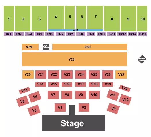 CONCERT 2 Seating Map Seating Chart