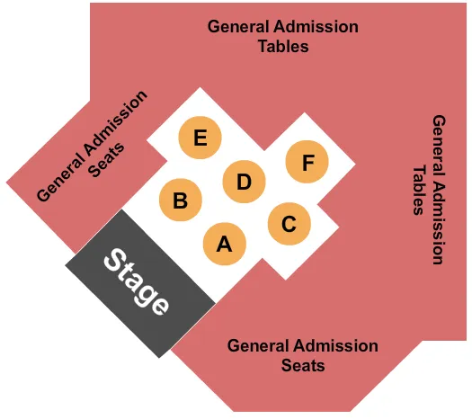END STAGE Seating Map Seating Chart