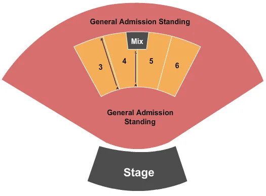 ENDSTAGE GA Seating Map Seating Chart