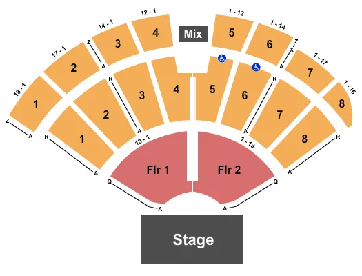 ENDSTAGE 2 Seating Map Seating Chart