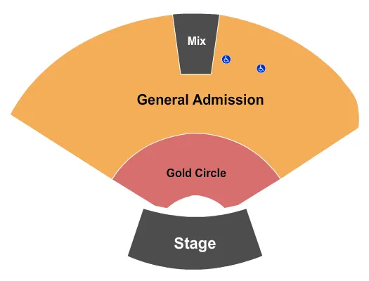 GOLD CIRCLE GA Seating Map Seating Chart