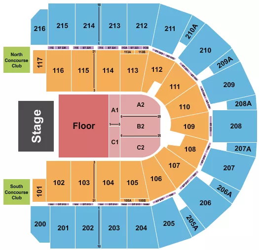 NATHANIEL RATELIFF Seating Map Seating Chart