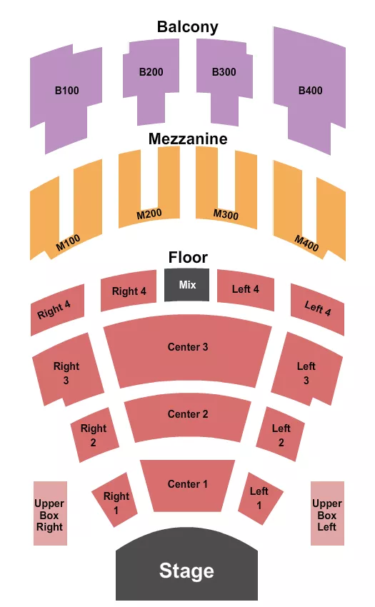 CONCERT Seating Map Seating Chart