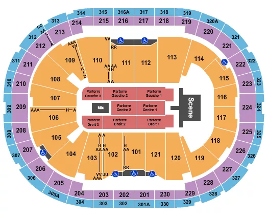 BRYAN ADAMS 2 Seating Map Seating Chart