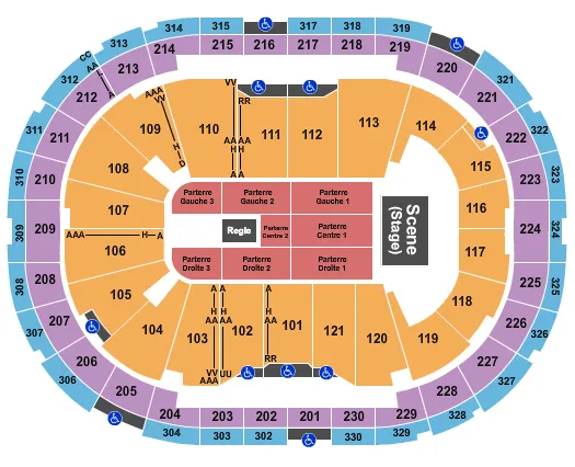 END STAGE Seating Map Seating Chart