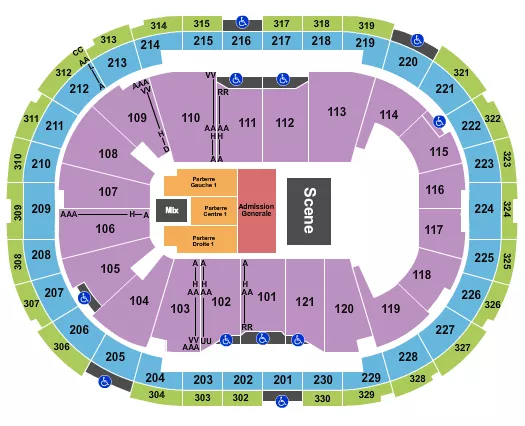 GODSMACK Seating Map Seating Chart