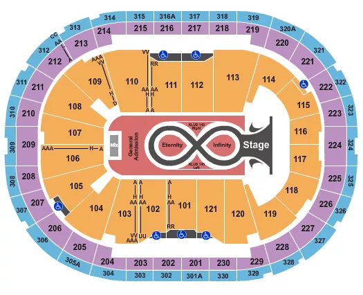 KATY PERRY Seating Map Seating Chart