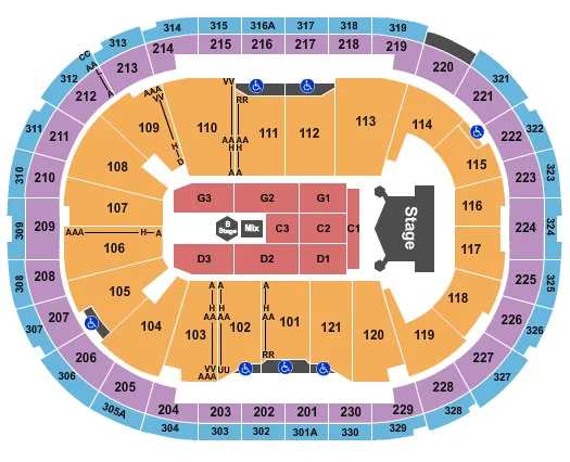 KISS Seating Map Seating Chart
