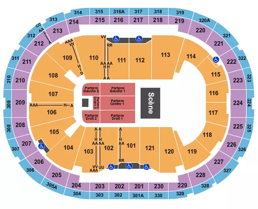 THE DOOBIE BROTHERS Seating Map Seating Chart