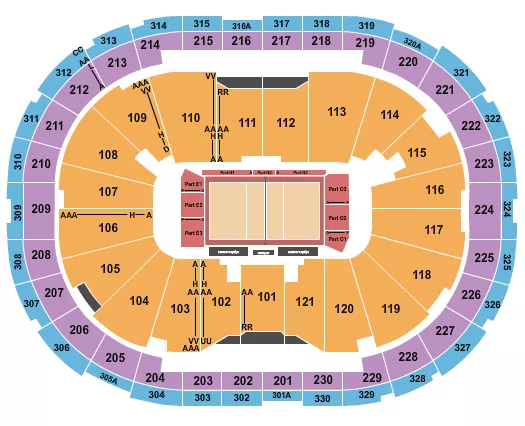 VOLLEYBALL Seating Map Seating Chart